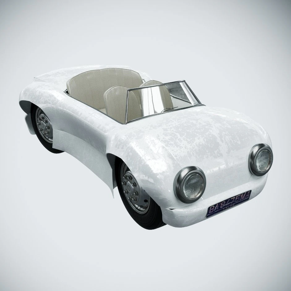 metal toy car 3D Model .c4d .max .obj .3ds .fbx .stl .blend 