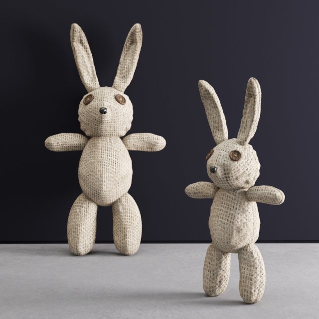 bunny 3D 模型 .c4d .max .obj .3ds .fbx .stl .blend