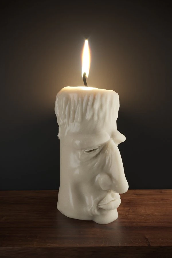 old candle 3D Model .c4d .max .obj .3ds .fbx .stl .blend
