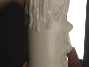 old candle 3D-Modell