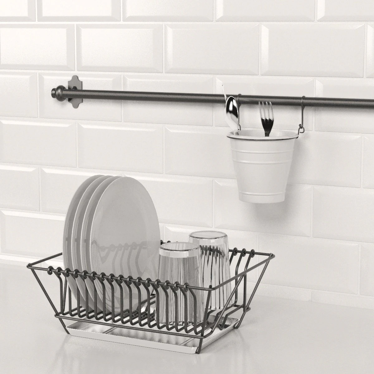 kitchen set 3D Model .c4d .max .obj .3ds .fbx .stl .blend 