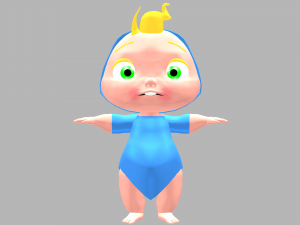 cartoon baby 3D Модель