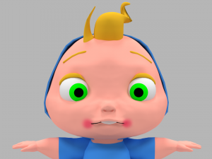 cartoon baby 3D Model