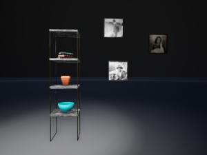shelf and frames 3D Model