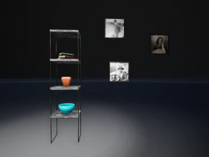 shelf and frames 3D Model