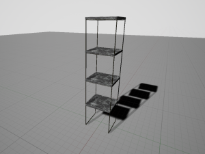 shelf and frames 3D Model