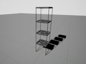 shelf and frames 3D Model