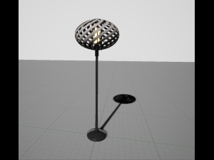 showcase and lamps Modèle 3D