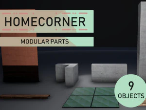 aset lingkungan modular Model 3D