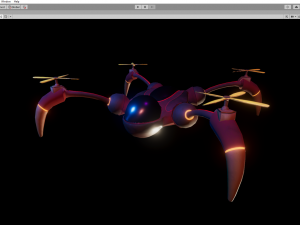 red drone 3D-Modell