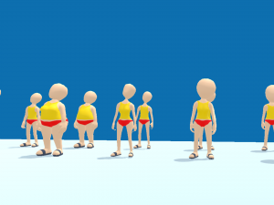 lowpoly rigged characters Modello 3D
