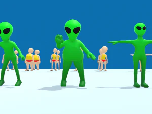 lowpoly rigged characters 3D Model