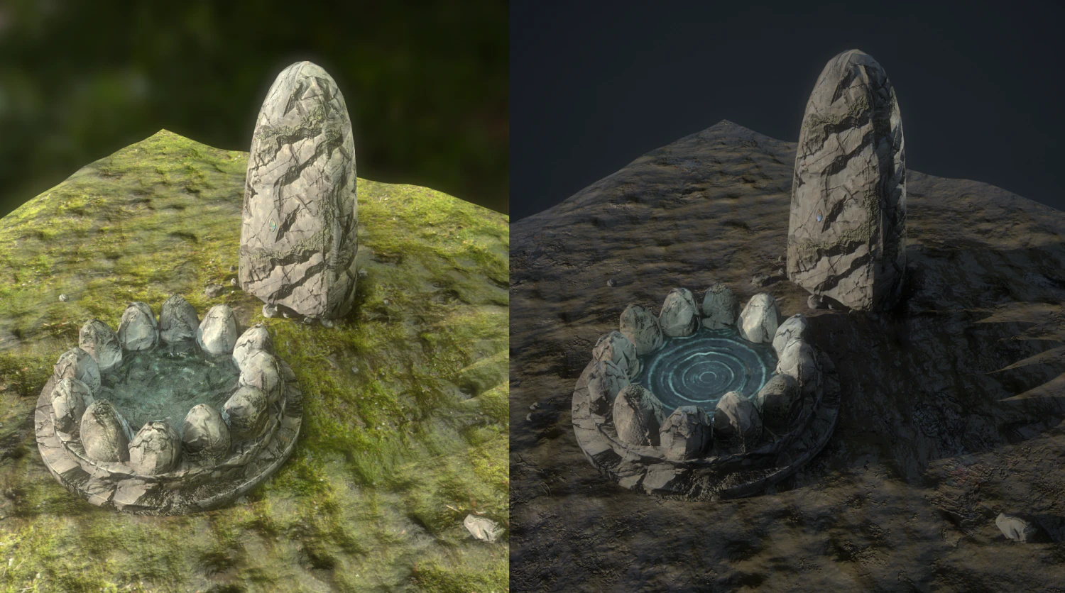 fantasy well 3D Model .c4d .max .obj .3ds .fbx .stl .blend