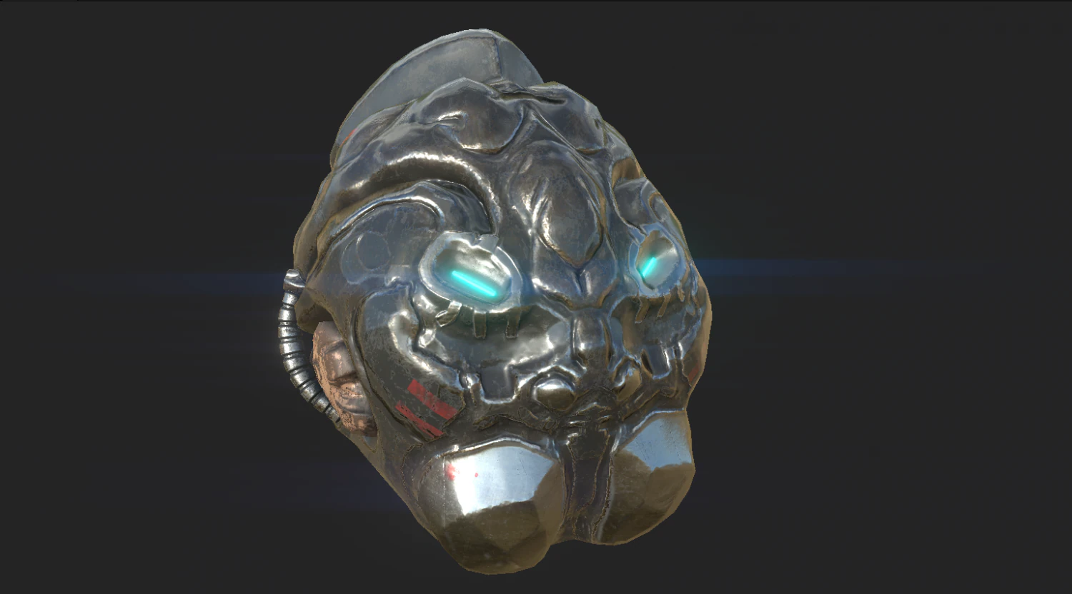 sci-fi descent helmet 3D Model .c4d .max .obj .3ds .fbx .stl .blend