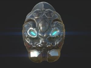sci-fi descent helmet Modèle 3D