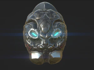 sci-fi descent helmet 3D Model
