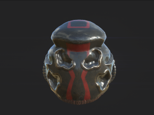 sci-fi descent helmet Modèle 3D