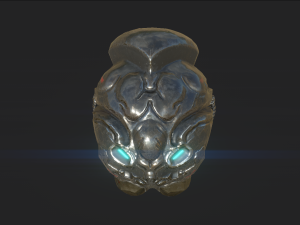 sci-fi descent helmet Modèle 3D