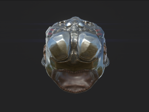 sci-fi descent helmet Modèle 3D