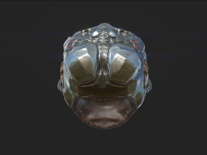 sci-fi descent helmet 3D Model