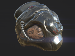 sci-fi descent helmet Modèle 3D