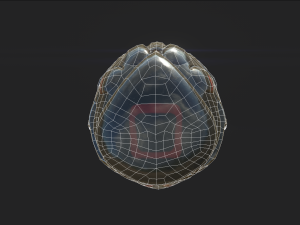 sci-fi descent helmet Modèle 3D