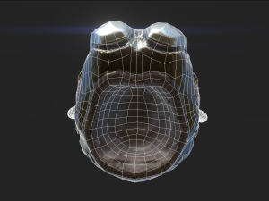 sci-fi descent helmet Modèle 3D
