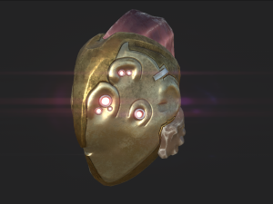 steampunk fishy helmet 3D Модель