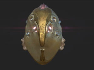 steampunk fishy helmet Modelo 3D