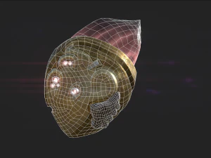 steampunk fishy helmet 3D Model