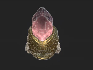 steampunk fishy helmet 3D Model