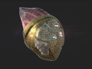 steampunk fishy helmet 3D Model