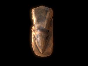 realistic raven skull ring 3D Модель