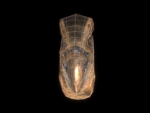 realistic raven skull ring 3D Модель