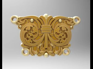 two links of a necklace 3D Print Model