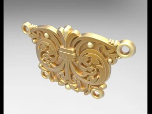 two links of a necklace 3D Print Model