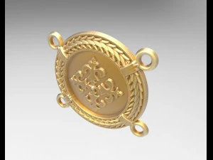 two links of a necklace 3D Print Model