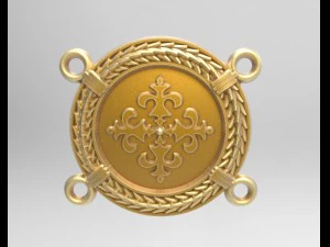 two links of a necklace 3D Print Model
