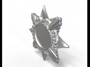 base for badge 3D Print Model