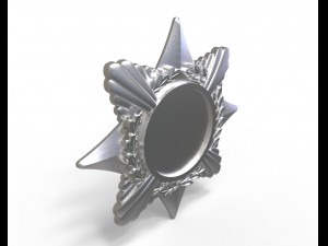 base for badge 3D-Druckmodell