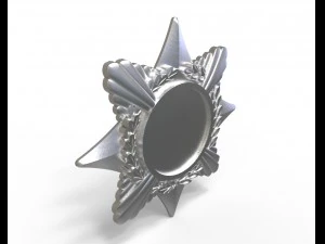 base for badge 3D Print Model
