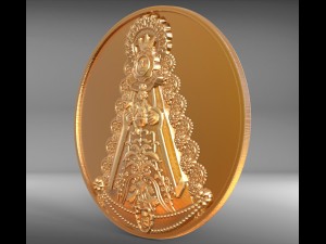 coin de la virgen del rocio Modelo de Impressão 3D