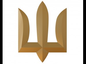 badge coat of arms of ukraine 3D Принт Модель