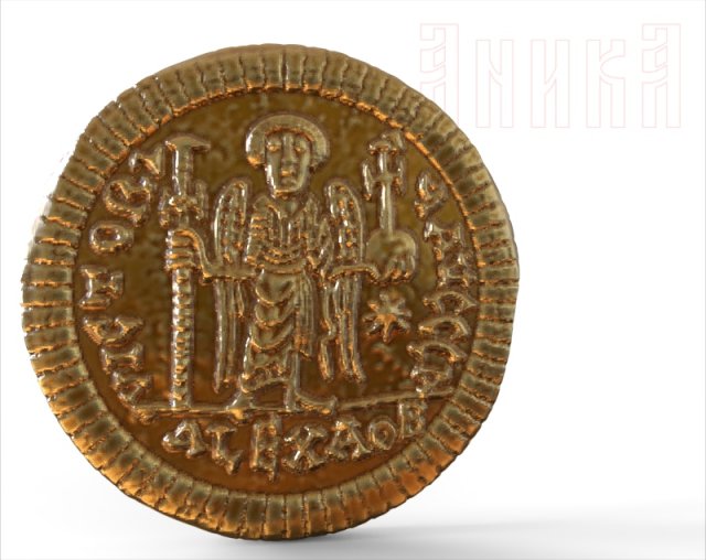 justinians byzantine coin Modèles 3D en vedette .c4d .max .obj .3ds .fbx .stl .blend 