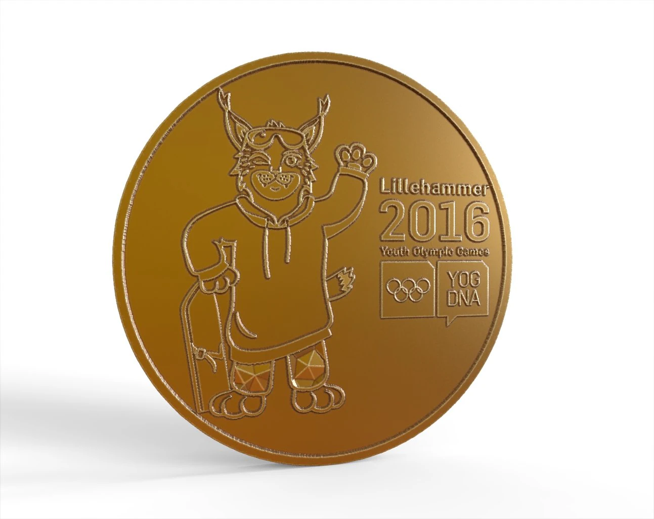 coin olympiad 2016 3D Print Model .c4d .max .obj .3ds .fbx .stl .blend
