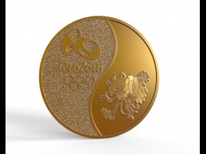 coin olympiad 2016 Modelo de impresión 3D