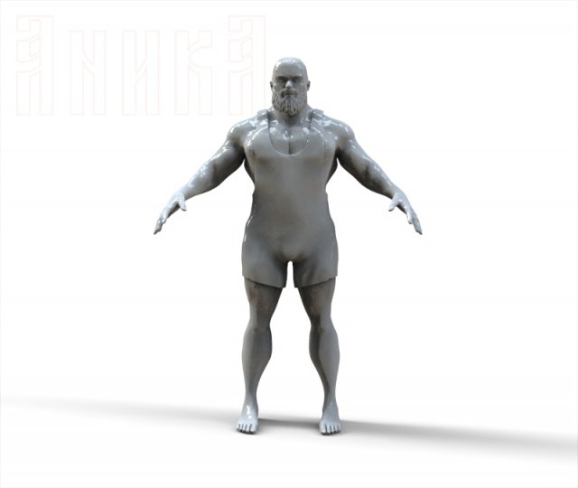 athlete 3D Model .c4d .max .obj .3ds .fbx .stl .blend 
