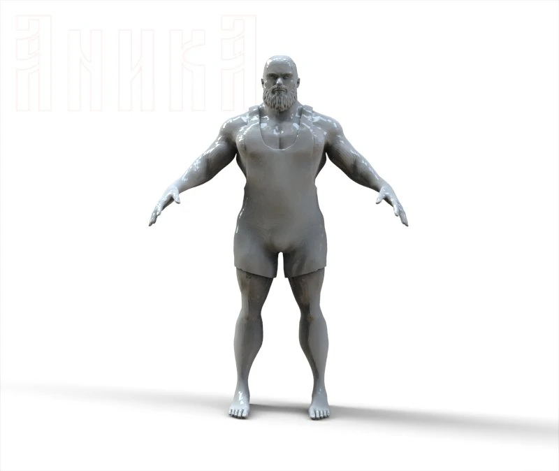 athlete 3D Model .c4d .max .obj .3ds .fbx .stl .blend 