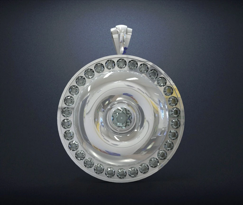 pendant sun disc 3D Print Model .c4d .max .obj .3ds .fbx .stl .blend 