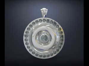 pendant sun disc 3D Print Model